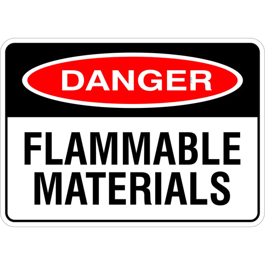 Danger Flammable Materials