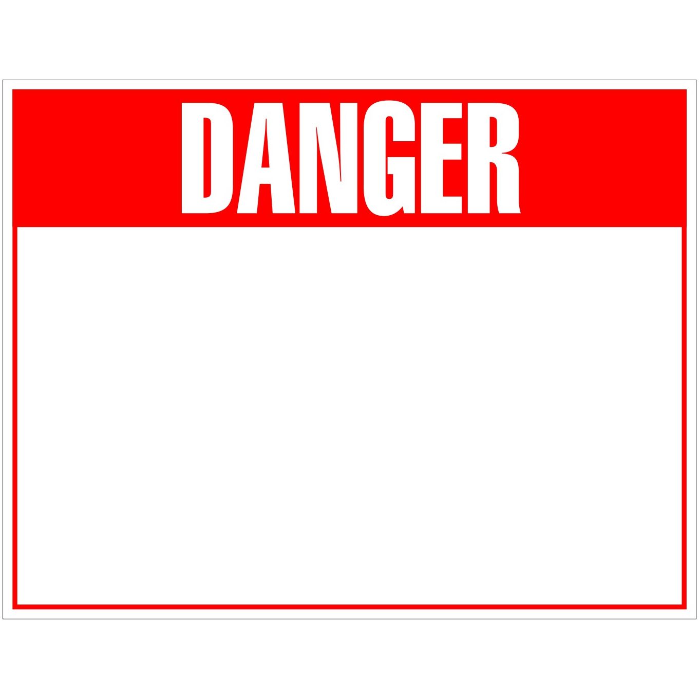 Danger Blank - Large