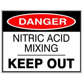 Danger Nitric Acid Mixing