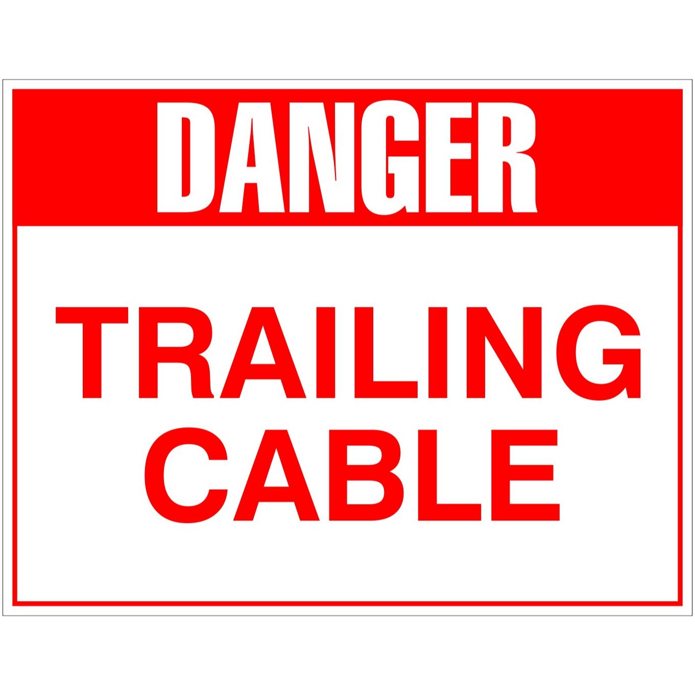 Danger Trailing Cable