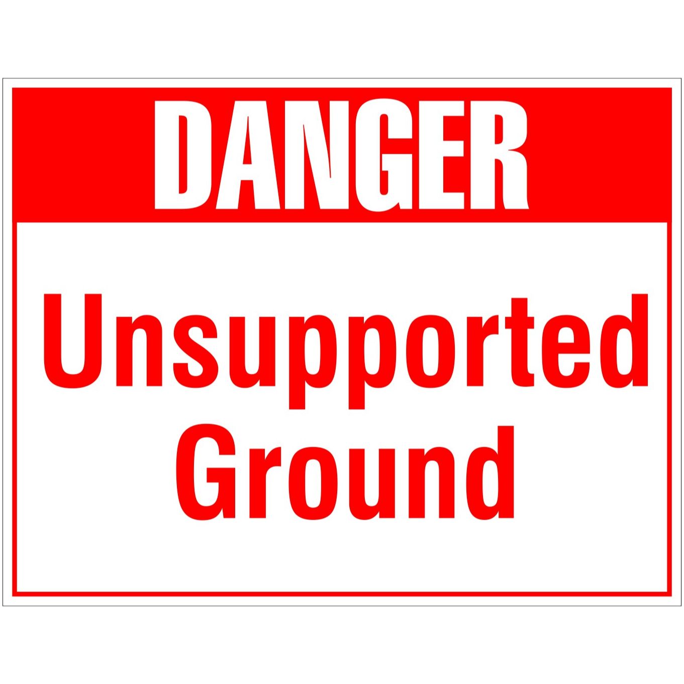 Danger Unsupported Ground/Loaded Round