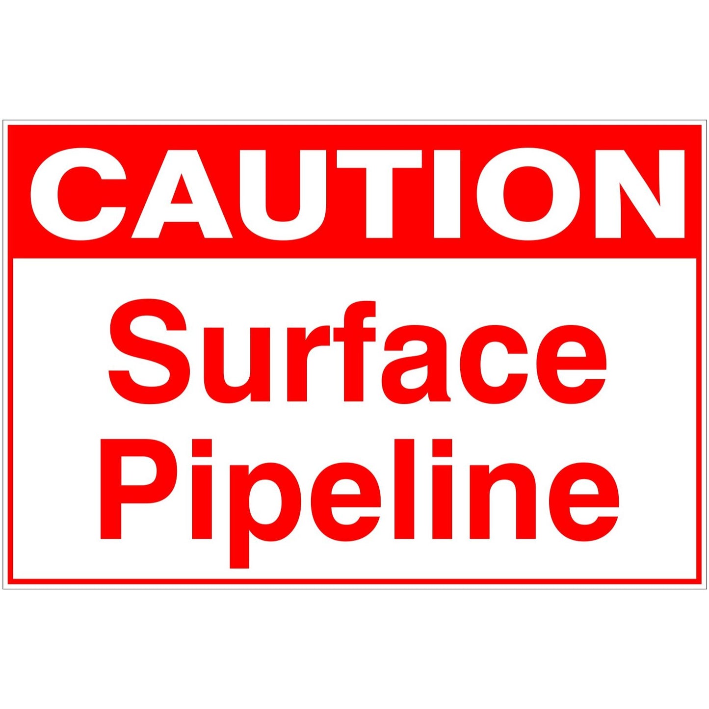 Caution Surface Pipeline