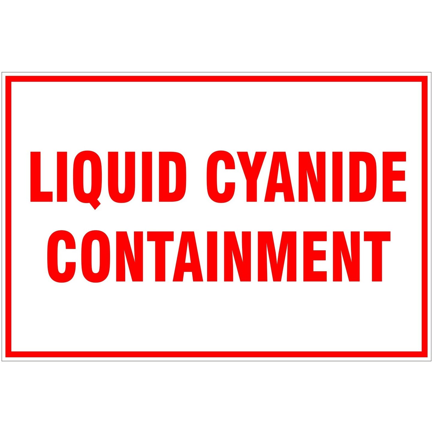 Liquid Cyanide Containment