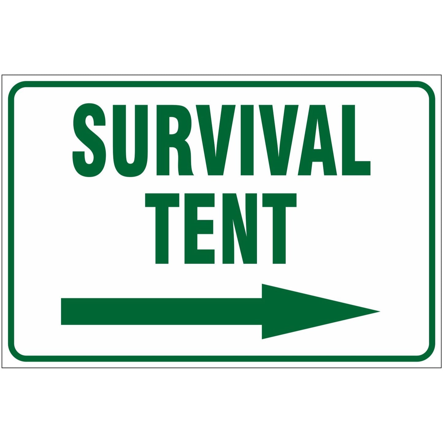 Survival Tent with Arrow