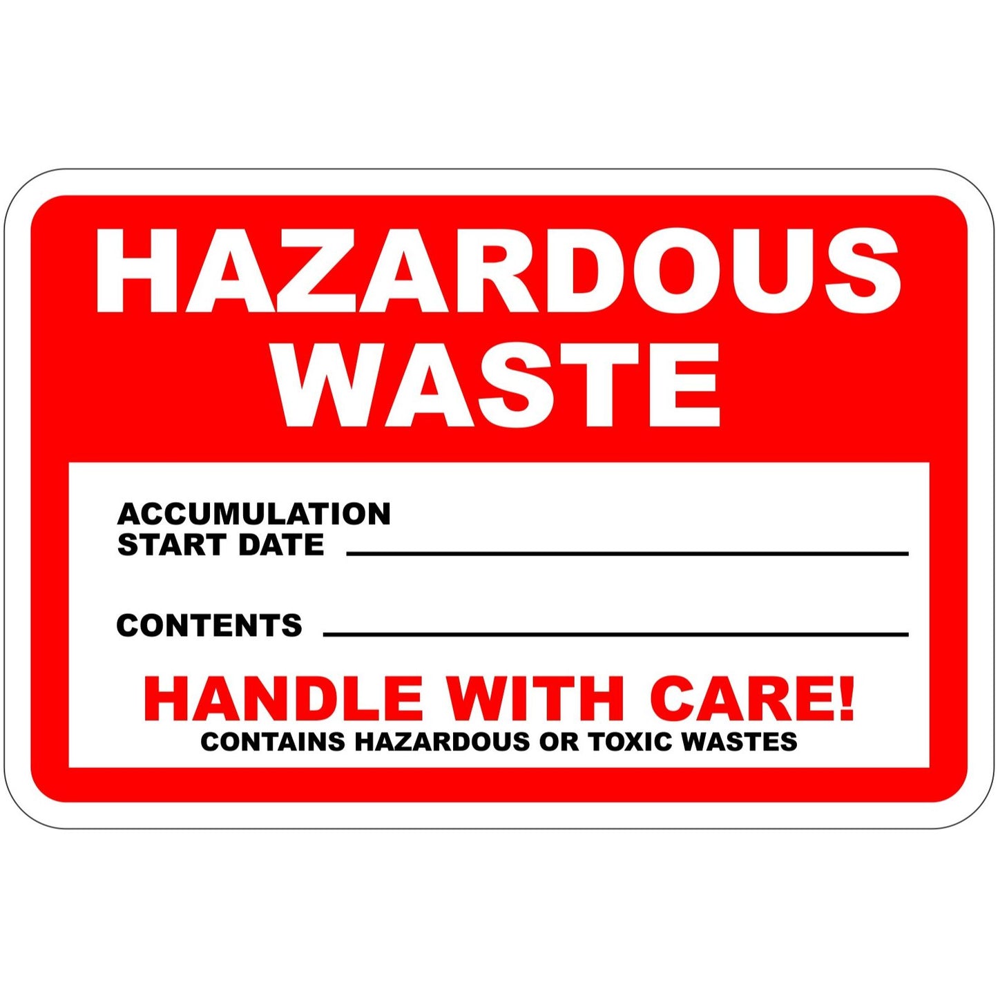 Hazardous Waste Label