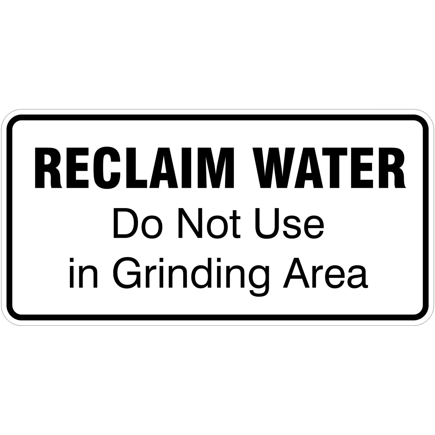 Reclaim Water No Use in Grinding Area