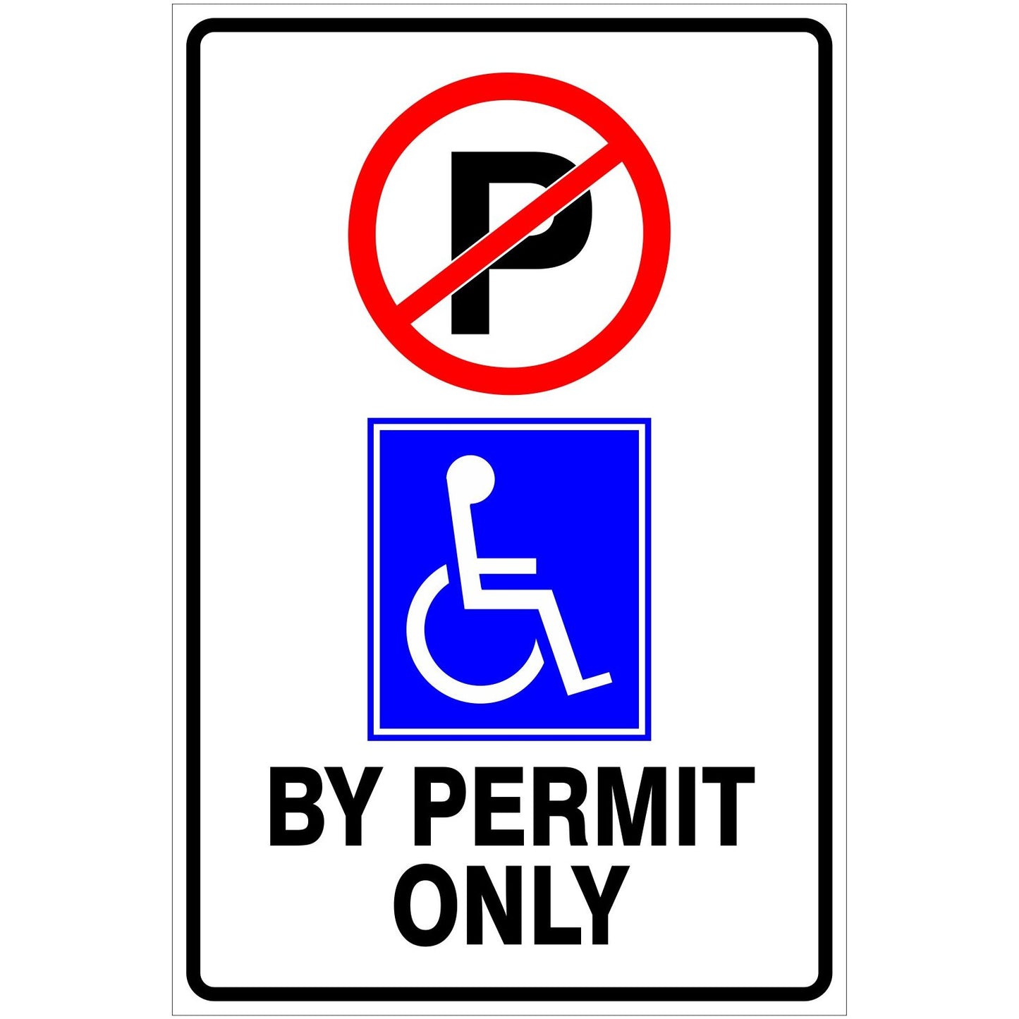 No Parking Handicap Permit