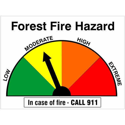 Forest Fire Hazard with Arrow