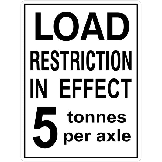 Load Restriction in Effect