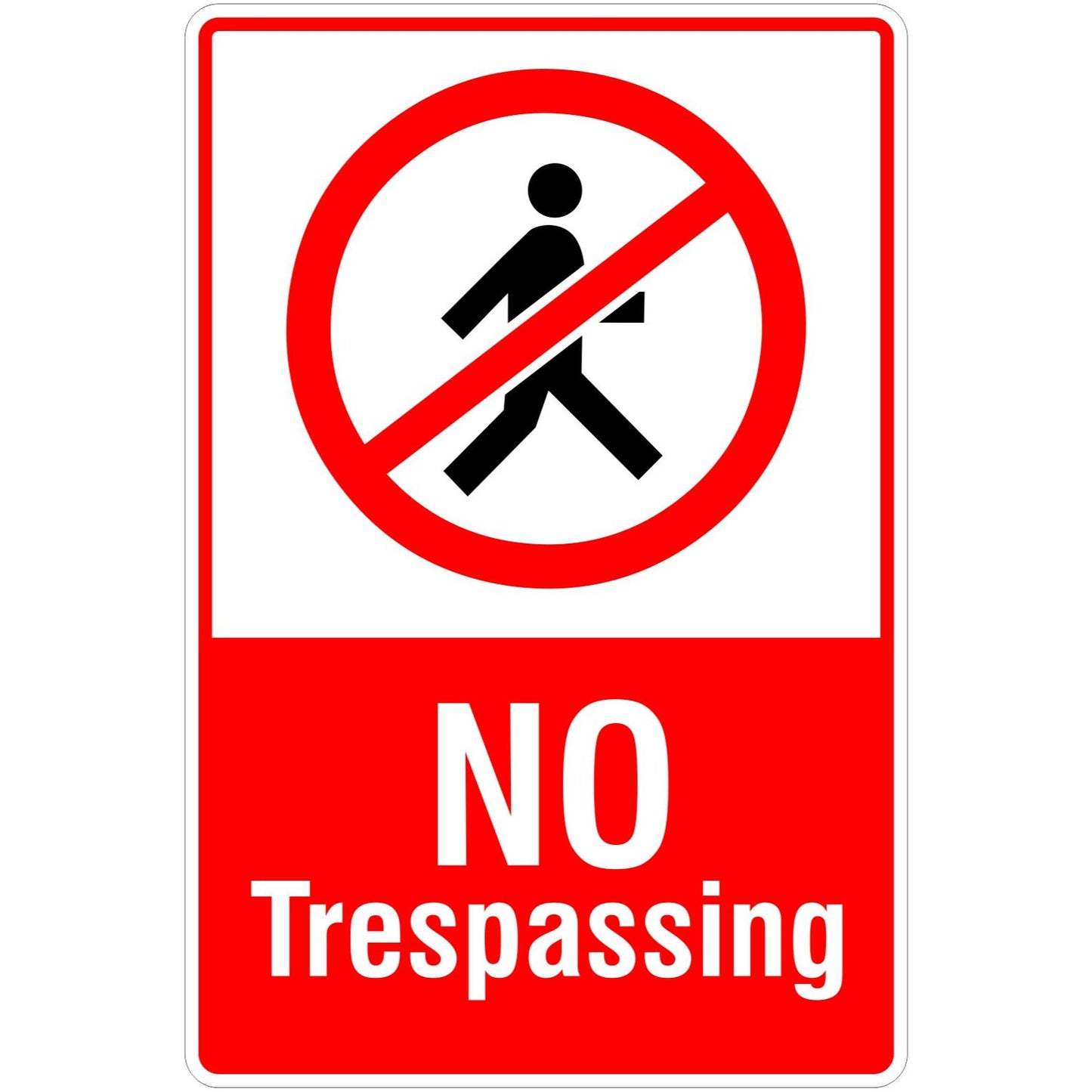 No Trespassing with Symbol