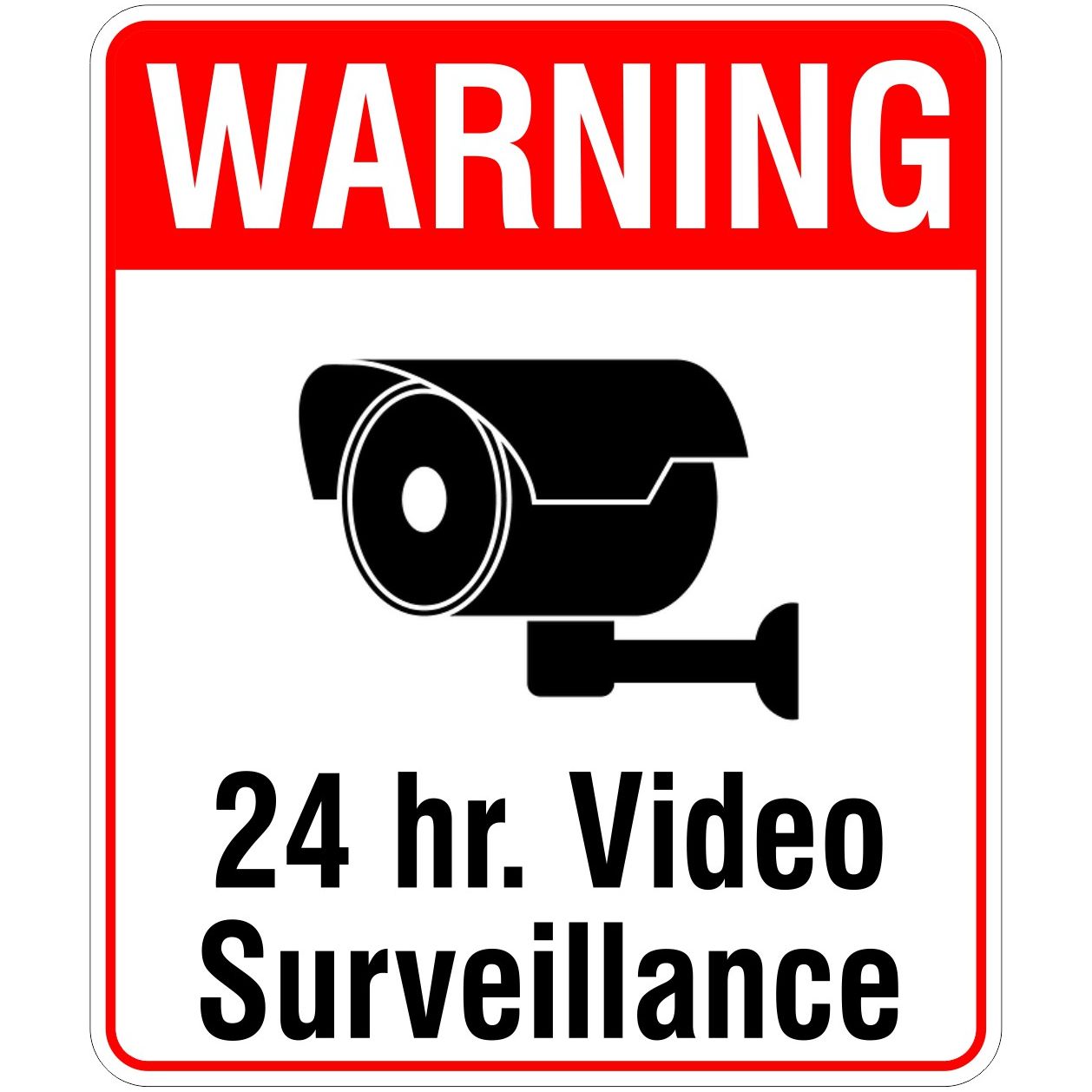 Warning 24-Hour Video Surveillance