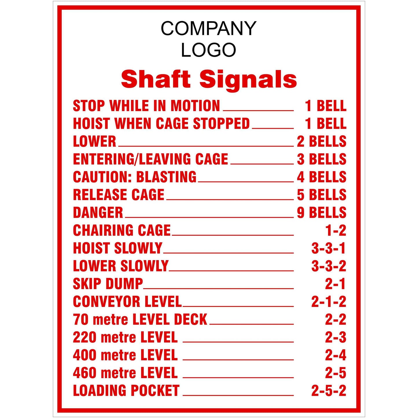 Shaft Signals