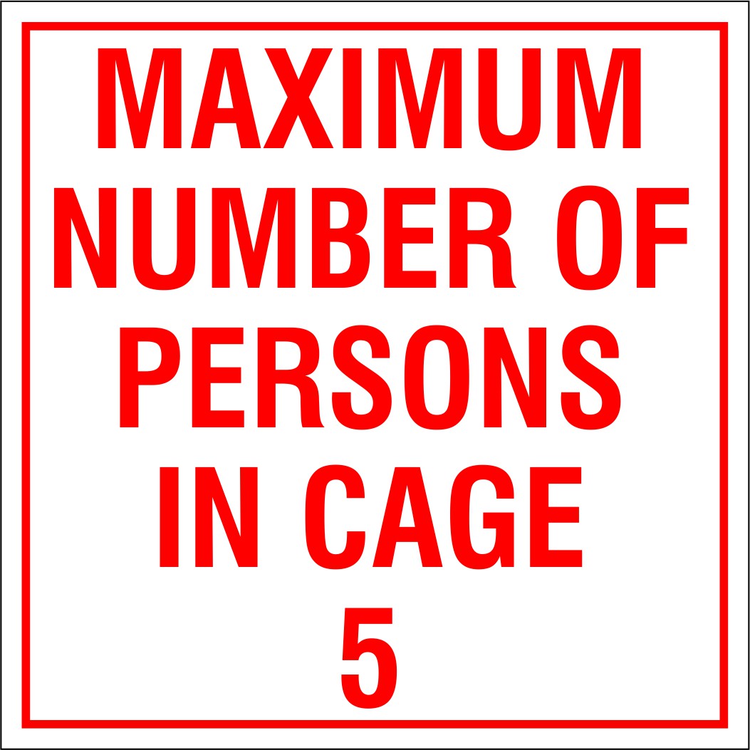 Max Number of Persons in Cage