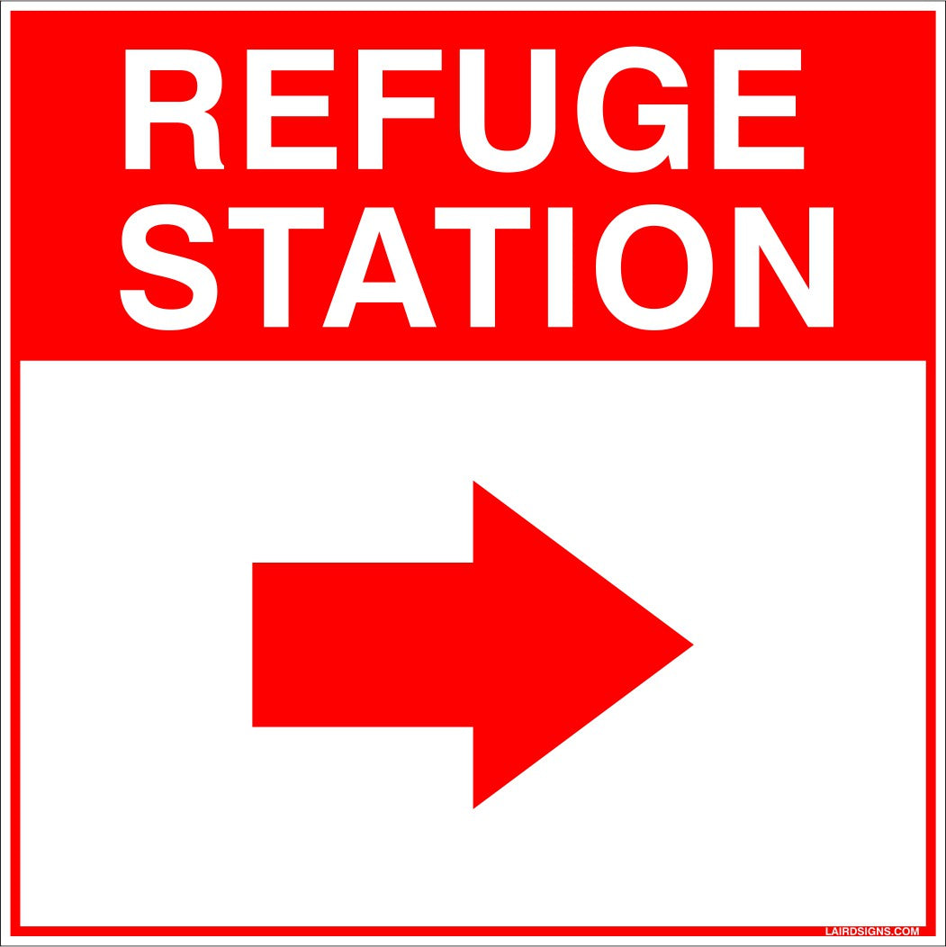 Refuge Station with Arrow - Large