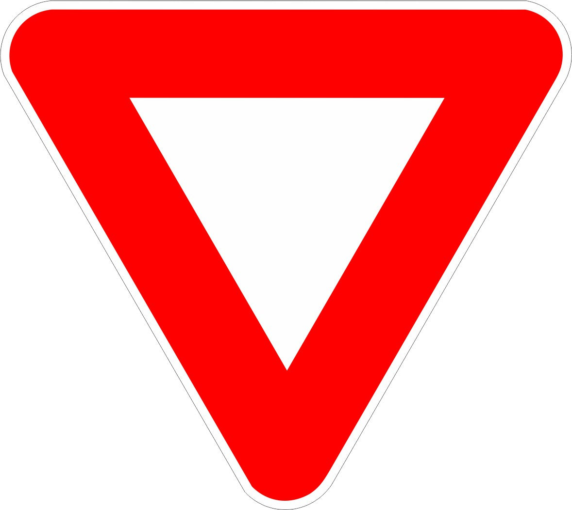 Yield sign